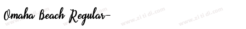 Omaha Beach Regular字体转换